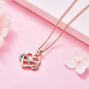 <span class=keywords><strong>Collana</strong></span> con ciondolo a forma di <span class=keywords><strong>cuore</strong></span> d'amore <span class=keywords><strong>infinito</strong></span> di gioielli da donna - Product Image 5