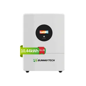 Baterai lithium 48v 100AH 200ah 5kW 10KW, baterai Li-ion tipe terpasang di dinding di Jerman