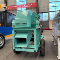 Broyeur de souches de champignons portable à moteur avec une capacité élevée de 2T/H pour une utilisation agricole polyvalente