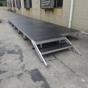 Assemble Portable Outdoor Concert Stage Legs with Aluminum Alloy Frame Easy Assembly & Non-Slip Platform - Product Image 3
