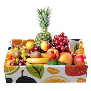 Logotipo de impresión personalizado, papel corrugado para frutas de diferentes tamaños, caja de embalaje para frutas y verduras, caja de cartón corrugado de <span class=keywords><strong>5</strong></span> capas para frutas - Product Image 2