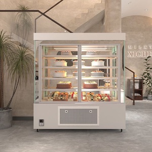 Vitrine réfrigérée commerciale pour gâteaux avec porte coulissante avant/arrière, vitrine de boulangerie - Product Image 3