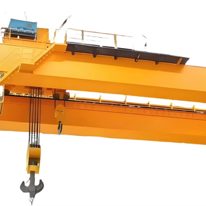 Grúa aérea de puente de doble viga modelo Qd de 10 toneladas con motor y motor de 380V cabina de potencia o control remoto - Product Image 1