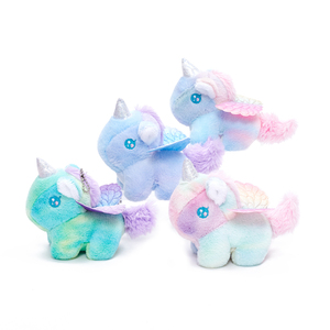 Llaveros de unicornio bonitos y coloridos, colgantes de peluche, juguetes infantiles, muñecos de animales con cola que se mueve, llaveros, dijes para mochilas, venta al por mayor - Product Image 5