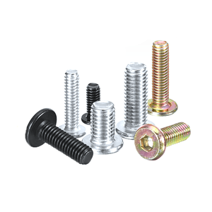 Vis à tête ronde réglables en acier au carbone zingué métrique, fixations personnalisées pour l'assemblage d'équipements - Product Image 1