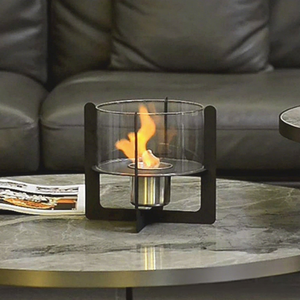 Nuevo Diseño de Mini Chimenea de Patio, <span class=keywords><strong>Brasero</strong></span> Portátil de Acero Inoxidable para Mesa, <span class=keywords><strong>Brasero</strong></span> de Etanol sin Humo con Decoración de Adoquines - Product Image 5