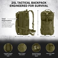 Kit de survie d'urgence personnalisé avec logo, équipement de camping en plein air et de préparation aux catastrophes, avec multi-outil d'urgence et sac à dos