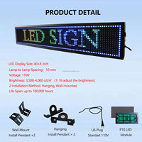 Layar Display LED IP65 P10 luar ruangan dapat diprogram tanda pesan bergerak warna penuh-tanda Digital Modern untuk toko ritel