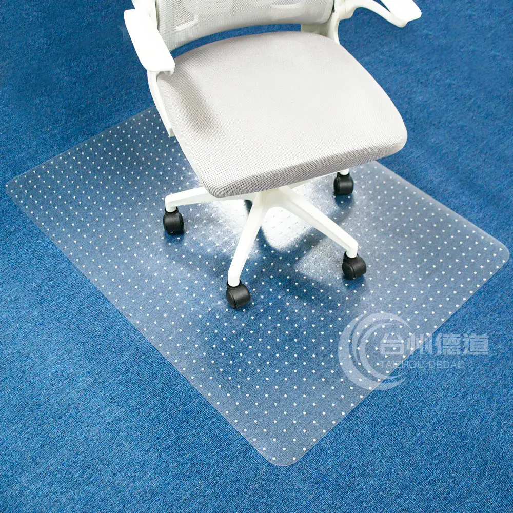 Free Sample  Low MOQ  Vinyl Clear Office Chair Mat For Carpet