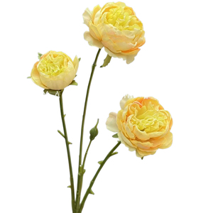 Pivoine artificielle à 3 têtes avec bords brûlés, 60 cm, fausse pivoine, têtes de 5-7 cm, tissu anti-décoloration, pour décoration de mariage, hôtel, maison, événements, vente en gros, OEM, ODM - Product Image 4