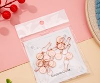 10 pièces/sac, boutons en alliage de couleur 0-9 sans boutonnière, accessoires de tricot pour pulls