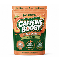 Cafeïne Gummies 100mg Natuurlijke Energie / GMP HACCP ISO HALAL Gecertificeerd / Private Label OEM