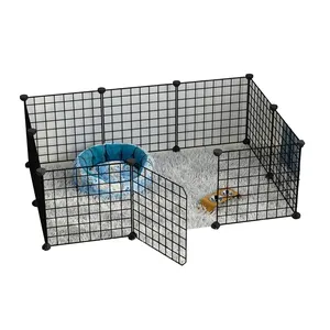 Grillage en fil métallique plastifié multi-usages 40*120cm, support mural <span class=keywords><strong>DIY</strong></span> pour cage, blanc - Product Image 4