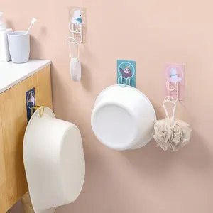 Soporte de Baño Zenidoo Ecológico de Plástico Simple con Diseño Aleatorio de Dibujos Animados, Soporte Autoadhesivo para Fregadero, Accesorios de Cocina, Almacenamiento - Product Image 2