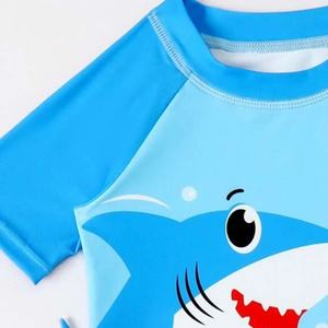 Conjunto de Camiseta de Manga Corta y Pantalones Cortos para Niño, Trajes de Baño de Diseñador, Marcas Famosas, Ropa de Playa 2022 - Product Image 5