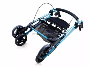 SUNCARE Hot Selling Modern Customization Aluminum Elderly Care Products Rollator with <strong>Chair</strong> <strong>Mobility</strong> - Product Image 2