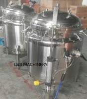 Autocuiseur électrique industriel de 500 litres machine de cuisson de maïs en acier inoxydable