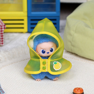 Mini Labubu Doll <b>Raincoat</b> 4.0 <b>Vinyl</b> Keychain Blind Box Clothes Waterproof Poncho Universal Size For Collectibles - Product Image 3