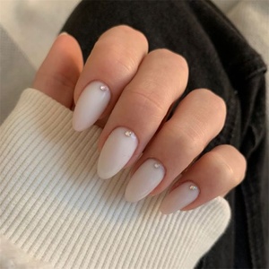 2025 Top Trend Factory Supply Salon Like Fire Flame Design Fashion Nails Shinny Press On Nails - Product Image 6