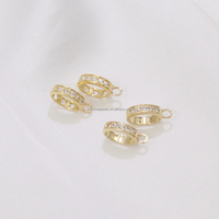Accessoires de bijouterie en or jaune massif 14 carats AU585 de haute qualité, fermoirs personnalisés pour bracelets et colliers, crochets DIY