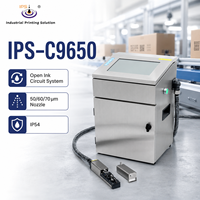 Impresora de Codificación por Inyección de Tinta (CIJ) IPS-C9650 con Boquilla de 60um, Máquina de Caracteres Pequeños para Botellas, Latas, Cables, Huevos