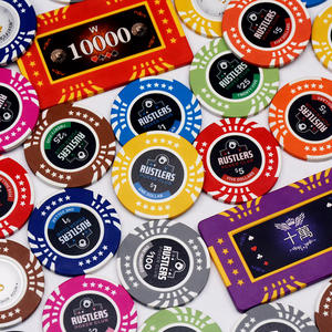 Jetons de casino composites en argile anti-contrefaçon personnalisés de 40mm compatibles NFC jetons de poker durables de 40mm - Product Image 1