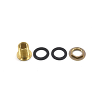 Raccord de traversée en laiton massif, filetage femelle 1/2'' NPT et filetage mâle 3/4'' GHT, pour barils de pluie, aquariums et réservoirs d'eau