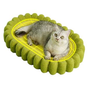 Pet Tournesol Feutre Tissu Jouet chat Scratch Plate Carton Gratter Pads pour Chats <span class=keywords><strong>Meilleur</strong></span> Naturel Sisal Scratcher Board - Product Image 3