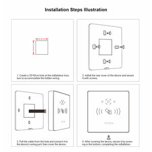 Lecteur de contrôle d'accès à Code QR TD.C6 Scanner à grande vitesse Options d'authentification multiple Contrôle d'accès étanche Lecteur de carte RFIC - Product Image 6