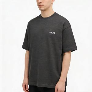 Camiseta de Hombre OME con Logotipo Personalizado, 310 g/m², Algodón Slub, Cuello Redondo, Transpirable, de Secado Rápido, con Bolsillo en el Pecho - Product Image 4