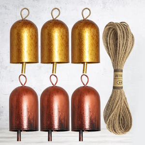 Weisita กระดิ่งโลหะชุบสีทองสำหรับเทศกาลคริสต์มาสตกแต่งลานตรงแบบย้อนยุคงานแกะสลักตามศาสนา - Product Image 2