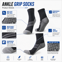 Chaussettes de compression unisexes pour la course à pied, rembourrage épais, soulagent la douleur de la fasciite plantaire, parfaites pour l'athlétisme et les voyages