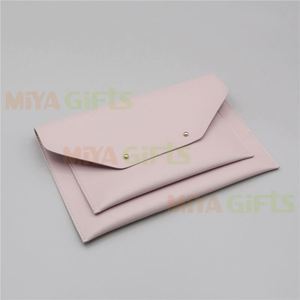 Personal logo PU Portfolio Organizer Clutch Gold Foil logo Padfolio Opening for Lady and <strong>Men</strong> Soft Writing Pad Cover - Product Image 2