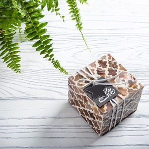 Premium Mother Of Pearl Eid <b>Gift</b> <b>Box</b> Handmade Inlay Decorative Packaging For <b>Ramadan</b> Eid Decoration - Product Image 3