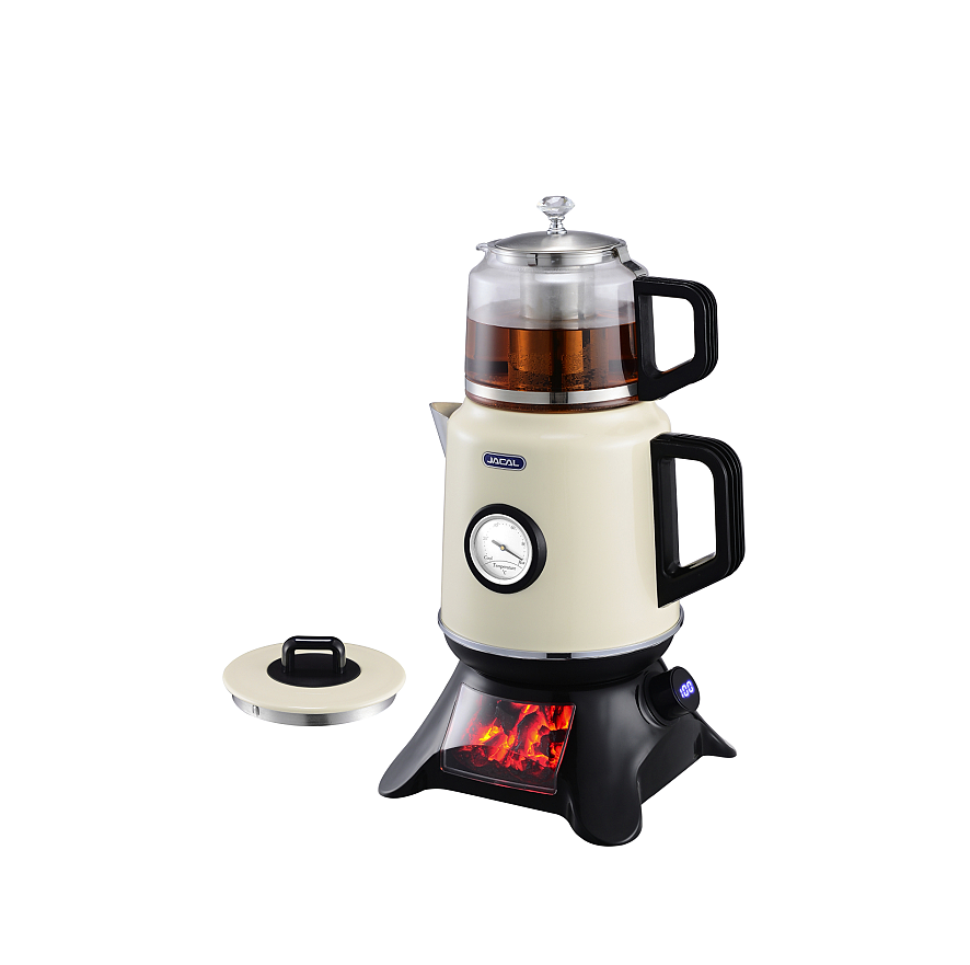 electric kettle for boiling water with tea pot
