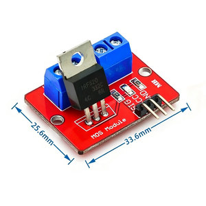 Módulo de accionamiento IRF520, tubo MOS, tubo de efecto de campo, módulo de accionamiento de microordenador de un solo chip, ajuste PWM, 1 ud. - Product Image 1