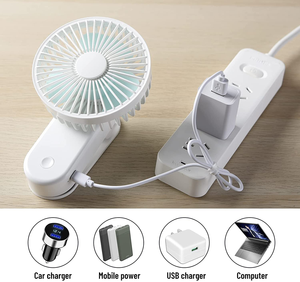<b>Mini</b> Desktop <b>Fan</b> Rechargeable Personal Clip Foldable Handheld Cooling <b>Fan</b> <b>Usb</b> in Summer Easy to Carry for Outside Use - Product Image 3