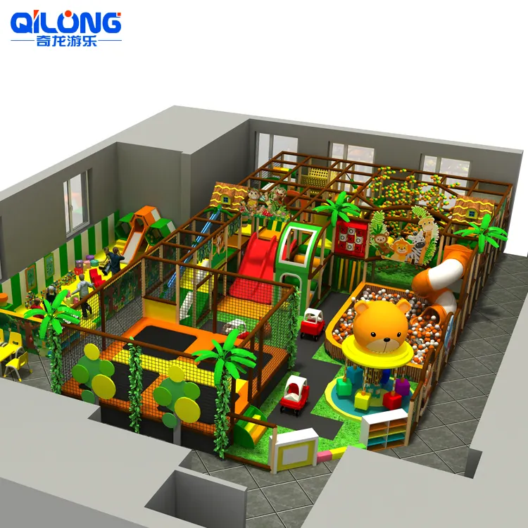 QILONG, popular, estilo, gungle, tema, patio interior, fabricante de equipos