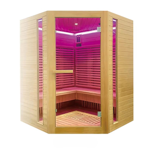 Hiện Đại Điện Ánh Sáng Màu Đỏ Thấp EMF Trong Nhà Tắm Hơi Cho 2 Người Thân Thiện Với Môi Cắm Powered Choruses FL-C Vân sam Gỗ - Product Image 1