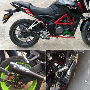 Tubo de Escape de 51 MM de Acero Inoxidable para Motocicleta M4 Escape GP Moto Silenciador Deslizante para Scooter Dirt Bike 300cc 600cc 1000cc - Product Image 3