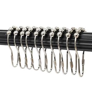 Gancho para Cortina de Ducha de Acero Inoxidable, Deslizante y Sin Niples - Product Image 1