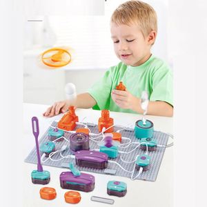Juego de bloques de construcción de circuitos para niños, ciencia y educación transfronteriza, kit de experimentos científicos DIY, juguetes educativos - Product Image 4