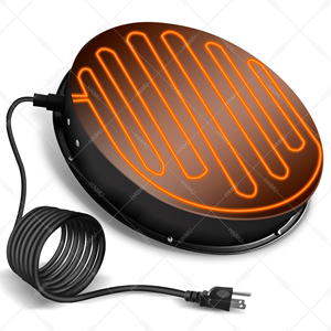 Inverno bevitore di pollo Base riscaldata in acqua di pollo riscaldatore con termostato - Product Image 6