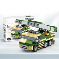 JKC7612 Missile antiaérien véhicule arme équipement modèle enfants éducatif bloc de construction briques bricolage bloc jouet