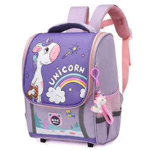 Unisex con motivo a lettera unicorno <span class=keywords><strong>zaino</strong></span> per scuola di protezione Anti-colonna vertebrale resistente impermeabile e resistente - Product Image 2