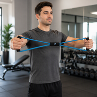 LIBENLI Bande de Résistance Multifonctionnelle en Latex en Forme de 8 pour Entraînement de Fitness, Expander de Poitrine, Corde de Traction, Bande de Résistance Figure 8