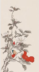 Zhenling Digitale Gedrukte Inkt & Pruimenvogel Geborduurd Behang Voor Binnenhuiswanddecoratie - Product Image 5