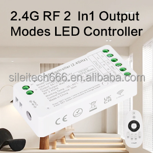 Tuya 2.4G từ xa RF 4pin DC12 24V <span class=keywords><strong>LED</strong></span> <span class=keywords><strong>Dimmer</strong></span> Dải điều khiển ánh sáng không dây RGBW <span class=keywords><strong>Dimmer</strong></span> với wifi cho cảnh quan ứng dụng - Product Image 3