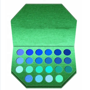 Palette <span class=keywords><strong>d</strong></span>'ombres à paupières en carton OEM ODM personnalisée, brun, violet, <span class=keywords><strong>vert</strong></span>, mat, scintillant, poudre pressée pigmentée, ombre à paupières métallisée - Product Image 4