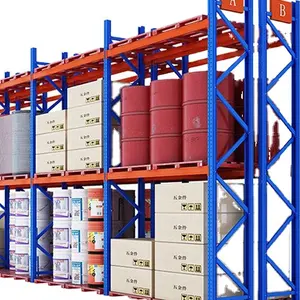 Estantes de almacén de alta resistencia, sistema de almacenamiento de carga y equipo de almacenamiento con servicio OEM ODM, fabricación China